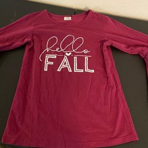 Hello fall girls shirt 5xl